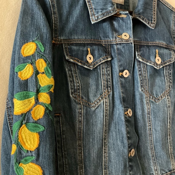 Bagatelle denim jacket with embroidered arms - Picture 3 of 4